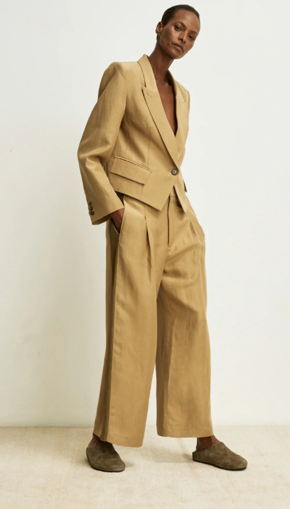 Tux Stripe Crop Pleated Trouser - Image 7